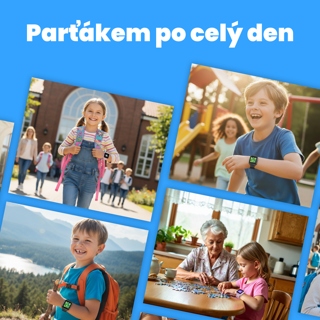 Gyerek hívó GPS karóra KLOKI Star - Rózsaszín