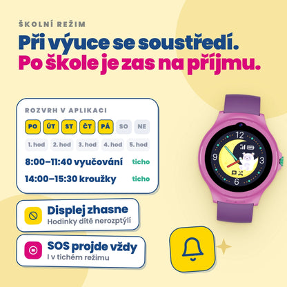 Dětské volací GPS hodinky KLOKI Moon - Modré