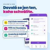 Dětské volací GPS hodinky KLOKI Moon - Modré
