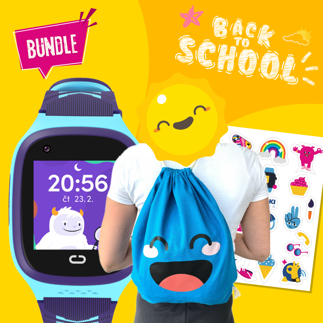 Back to School Bundle: KLOKI Kids' Calling GPS Watch - Blue