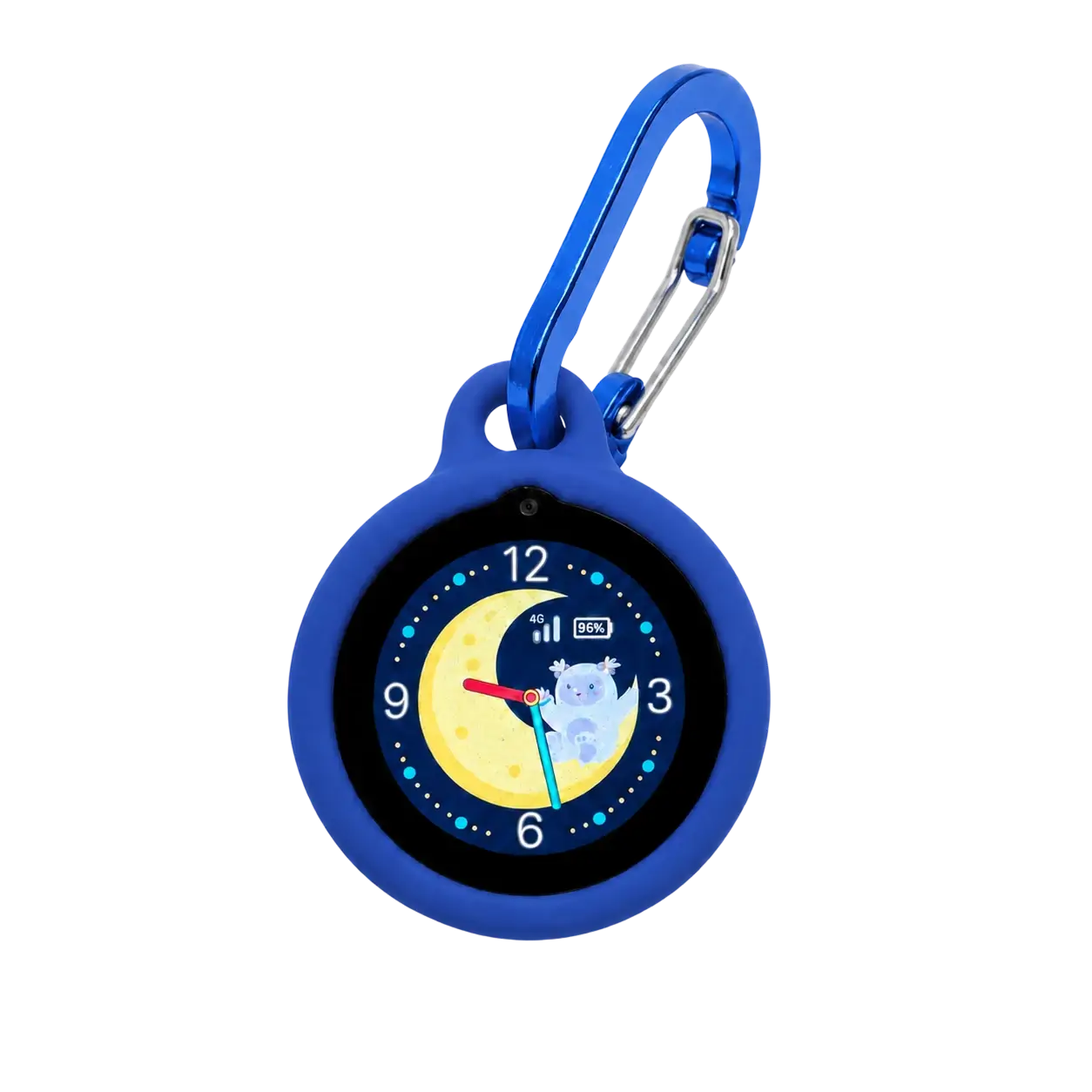 Silicone frame with charging cable and carabiner