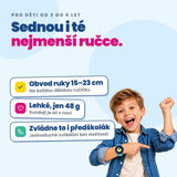 Dětské volací GPS hodinky KLOKI Moon - Růžové