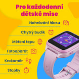 KLOKI Star gyerek GPS telefonóra hívásfunkcióval - fekete | akciós csomag