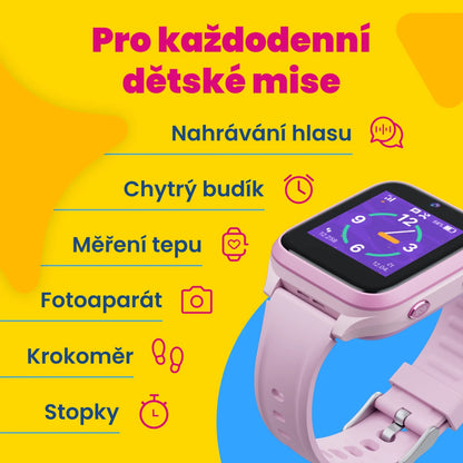 KLOKI Star gyerek GPS telefonóra hívásfunkcióval - fekete | akciós csomag