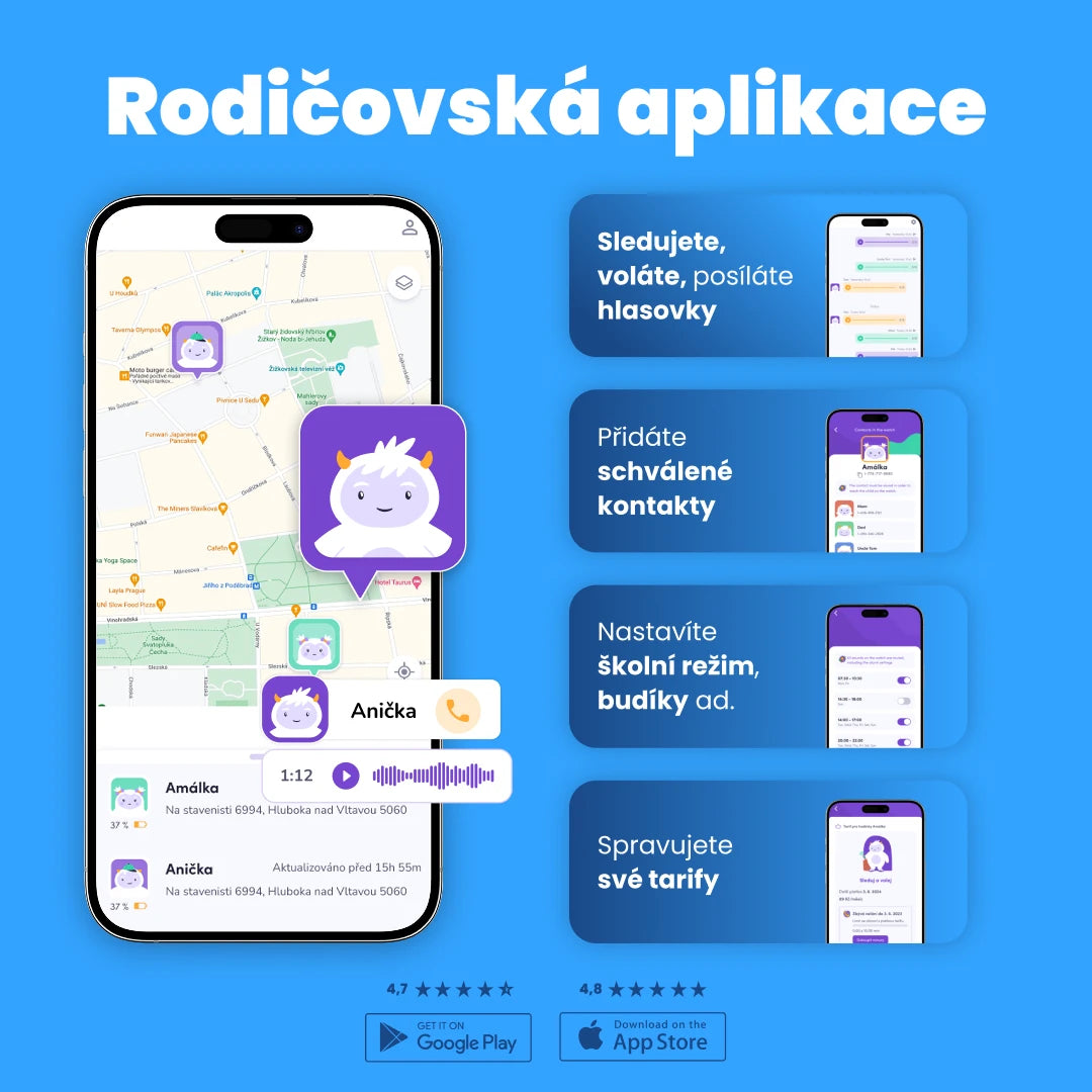 KLOKI Star gyerek GPS telefonóra hívásfunkcióval - fekete | akciós csomag