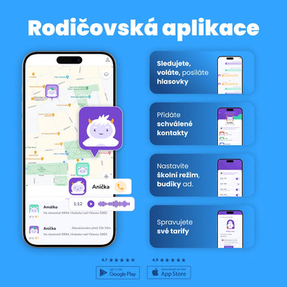 KLOKI Star gyerek GPS telefonóra hívásfunkcióval - fekete | akciós csomag