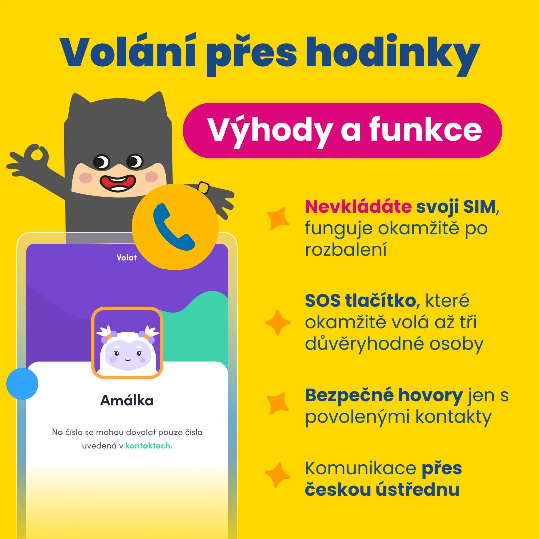 KLOKI Star gyerek GPS telefonóra hívásfunkcióval - fekete | akciós csomag