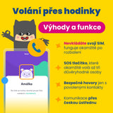 KLOKI Star gyerek GPS telefonóra hívásfunkcióval - fekete | akciós csomag