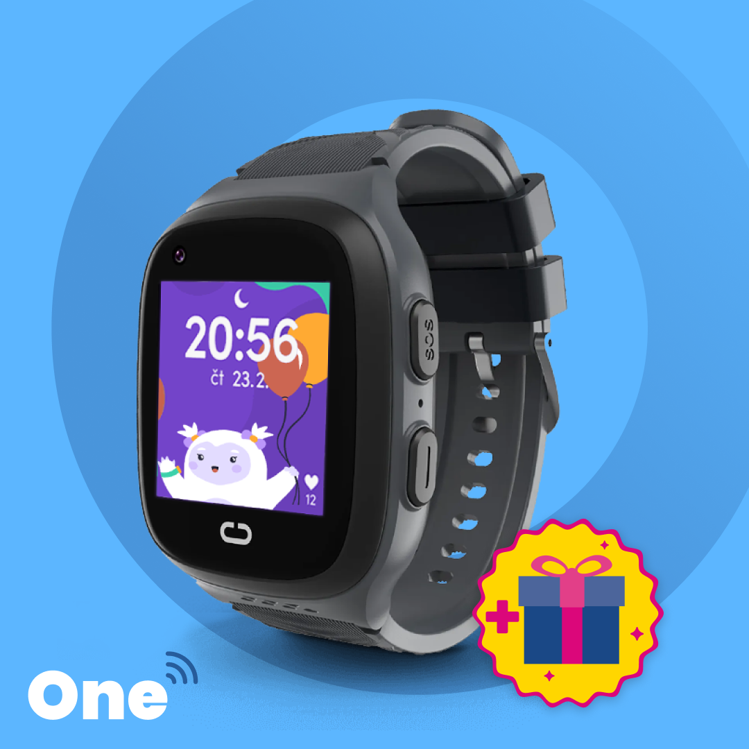 Gyerek hívó GPS karóra KLOKI One - Fekete