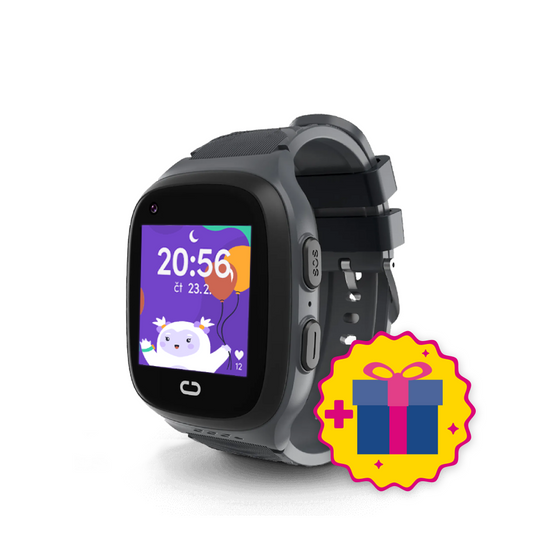 Dětské volací GPS hodinky KLOKI - Černé