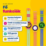 KLOKI Moon gyerek GPS-hívóóra - Kék