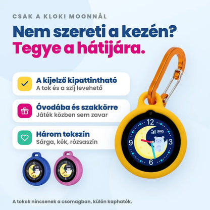 KLOKI Moon gyerek GPS-hívóóra - Kék