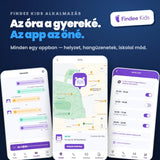 KLOKI Moon gyerek GPS-hívóóra - Kék