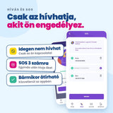 KLOKI Moon gyerek GPS-hívóóra - Kék