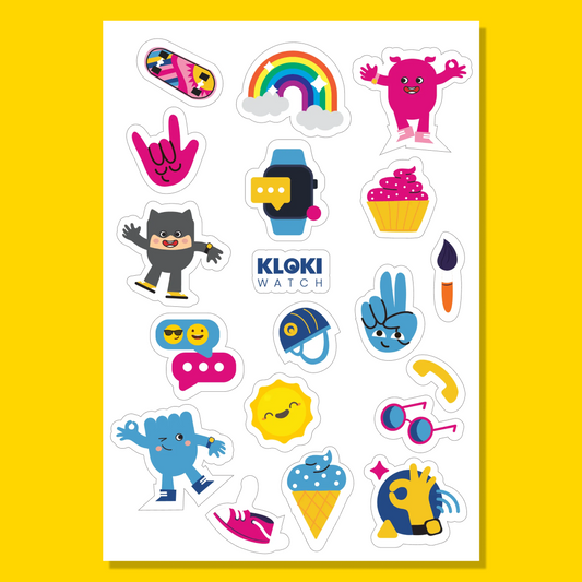 Autocollants KLOKI – Un monde joyeux pour les petits explorateurs