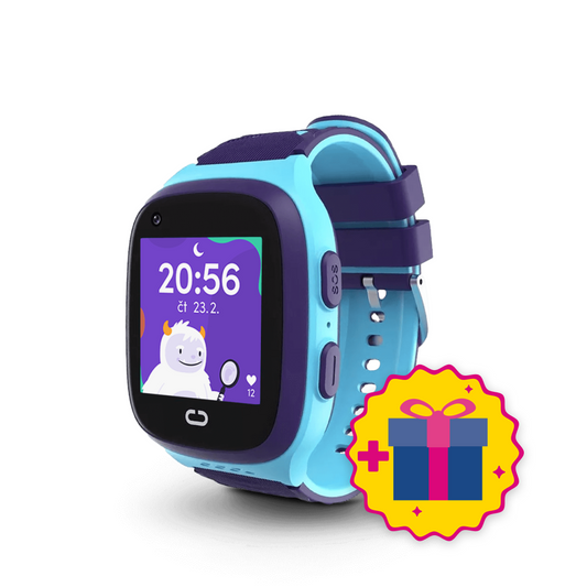 Dětské volací GPS hodinky KLOKI - Modré