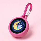 Silicone frame with charging cable and carabiner