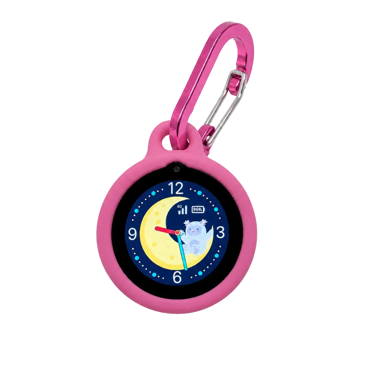 Silicone frame with charging cable and carabiner