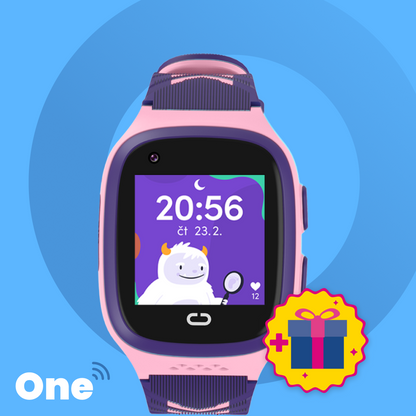 Gyerek hívó GPS karóra KLOKI One - Růzsaszín