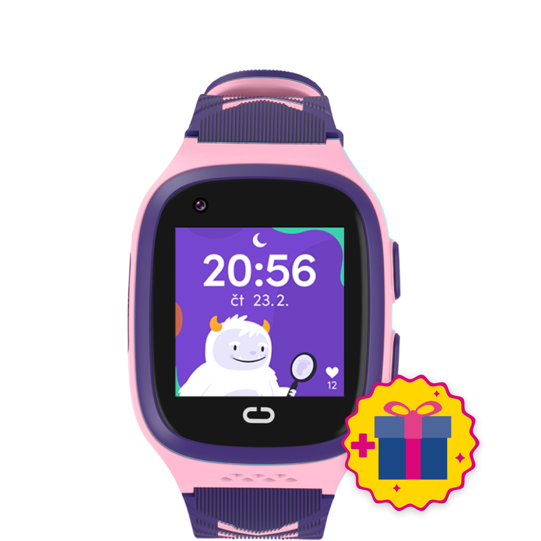Gyermek GPS okosóra KLOKI - Rózsaszín