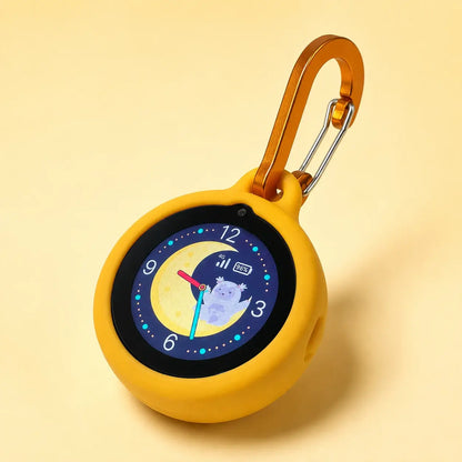 Silicone frame with charging cable and carabiner