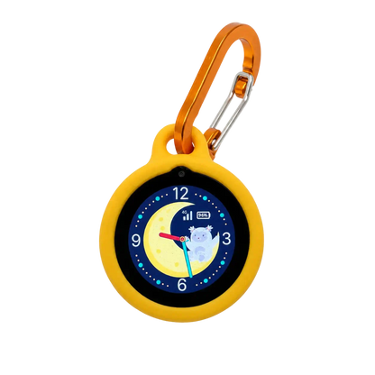 Silicone frame with charging cable and carabiner