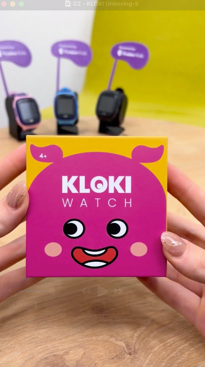 Dětské volací GPS hodinky KLOKI - Modré